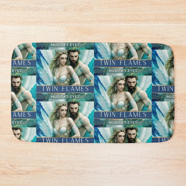 Item preview, Colorful AI Angelic Atlantis Twin Flame Couple Sticker designed and sold by MuditasEyes.