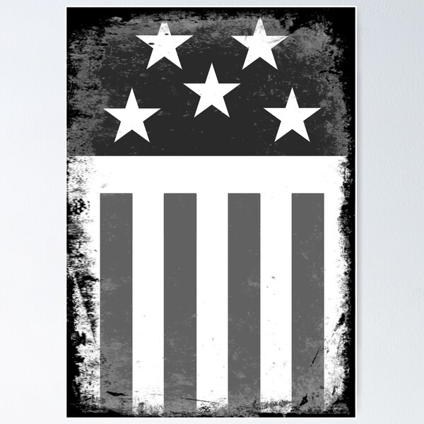 Item preview, Stars and Stripes - Firestarter - Black and White designed and sold by iconatastic.