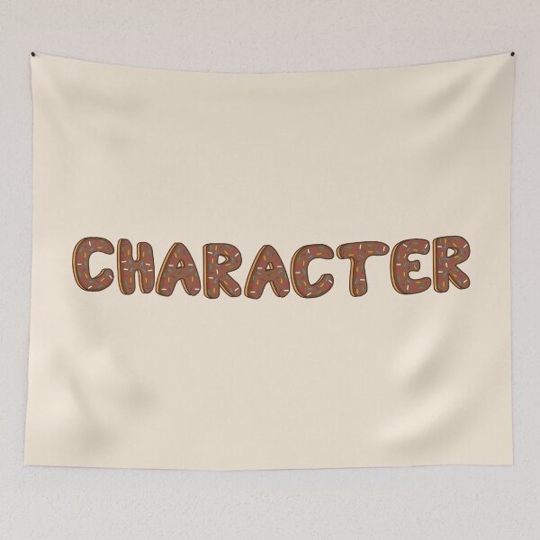 Item preview, Character Word Shaped Like Chocolate Donuts  designed and sold by DonutsWords.