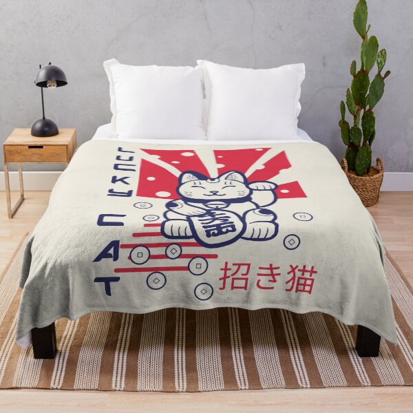 Item preview, Maneki Neko Lucky Cat Poster Vintage Retro Propaganda designed and sold by StudioNola.