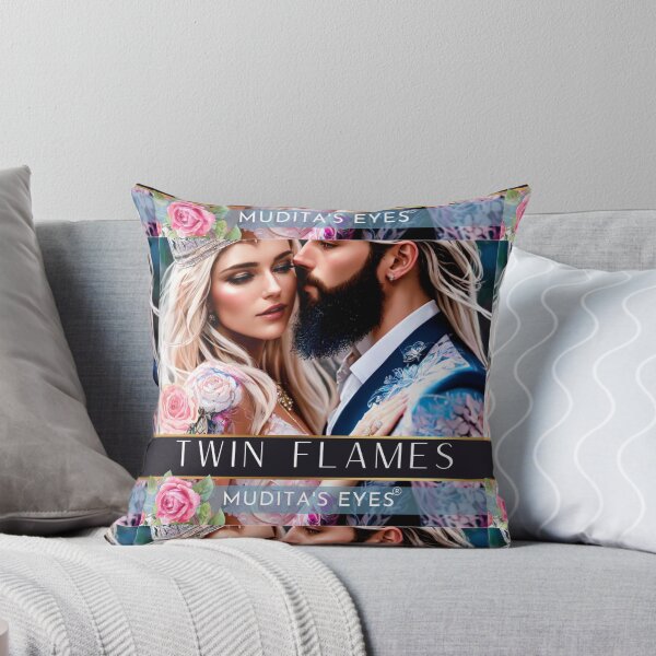 Item preview, Romantic Floral Wedding Twin Flame Couple Sticker designed and sold by MuditasEyes.