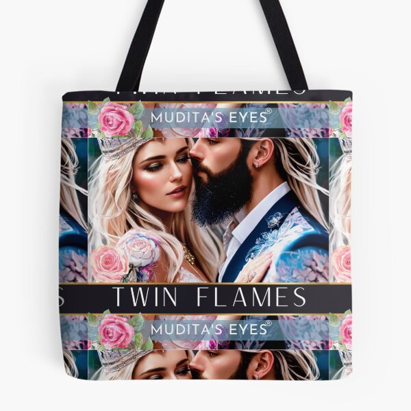 Item preview, Romantic Floral Wedding Twin Flame Couple Sticker designed and sold by MuditasEyes.