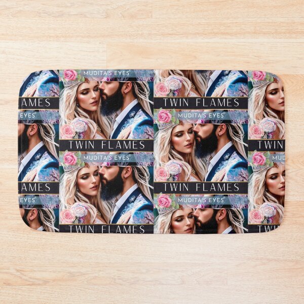 Item preview, Romantic Floral Wedding Twin Flame Couple Sticker designed and sold by MuditasEyes.
