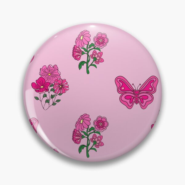 Item preview, Pink Sticker Pack - Pink flowers and butterfly designed and sold by anahehe.