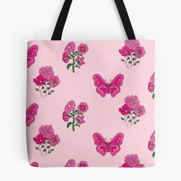 Item preview, Pink Sticker Pack - Pink flowers and butterfly designed and sold by anahehe.