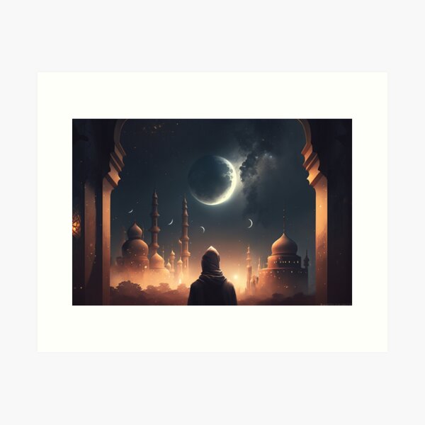 Item preview, Moonlit Serenity: Islamic Mosque designed and sold by Visual Foundry.