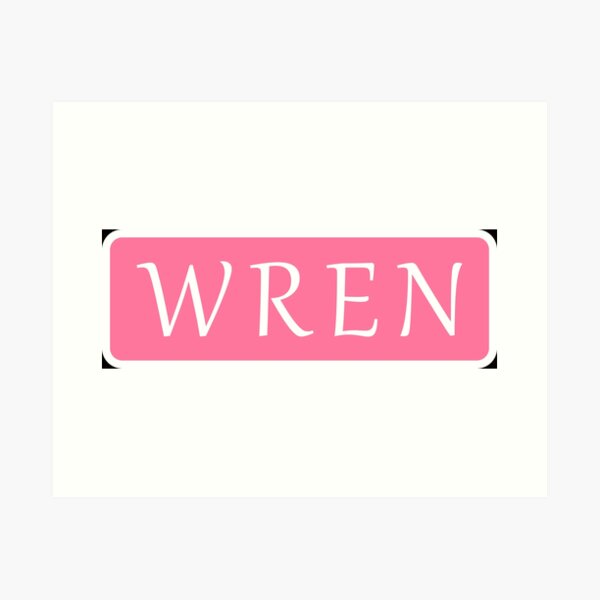 Item preview, Wren Girls Name designed and sold by Jeallan Designs.
