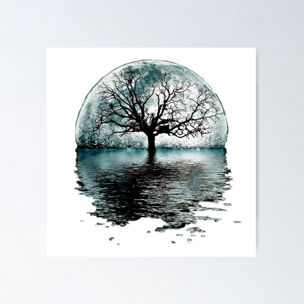 Item preview, Tree in the moonlight designed and sold by Mdesign-Art.
