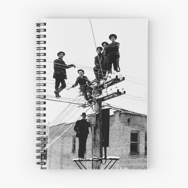 Item preview, Winter Linemen c. 1910 designed and sold by Daniel Hagerman.