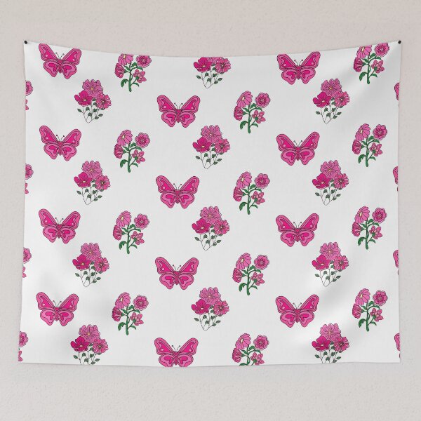 Item preview, Pink Sticker Pack - Pink flowers and butterfly designed and sold by anahehe.