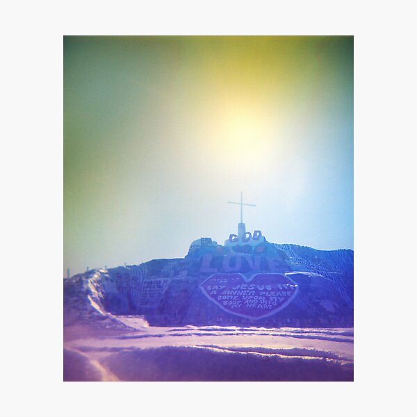 Item preview, God is Love, Salvation Mountain, Holga Photograph designed and sold by Annette Young.