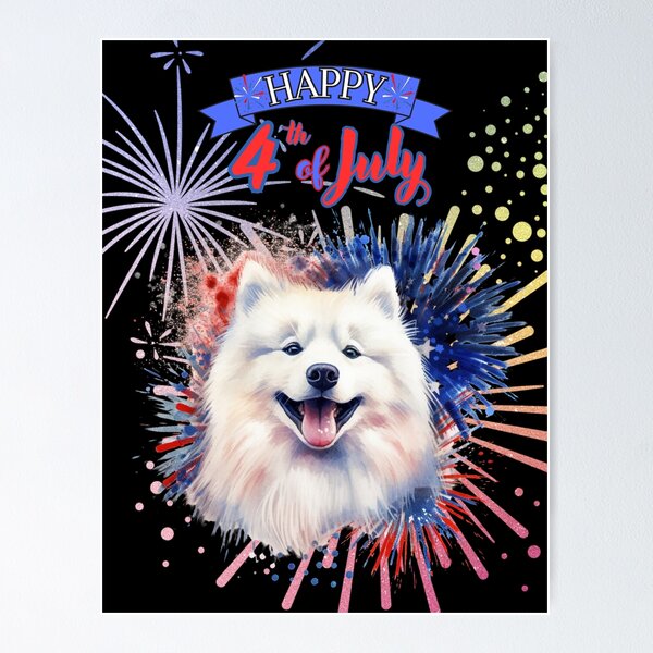 Item preview, Samoyed: Happy 4th of July  designed and sold by Vindbult.