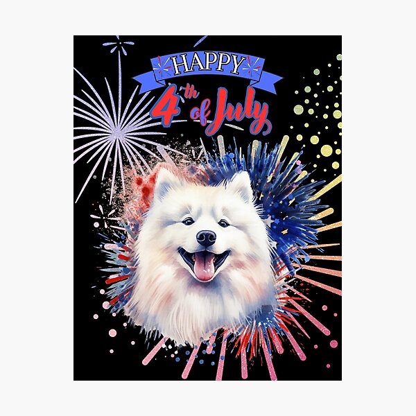 Item preview, Samoyed: Happy 4th of July  designed and sold by Vindbult.