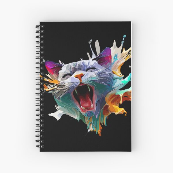 Item preview, Cat Face Colorful Illustration designed and sold by The Funscape Store.