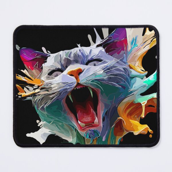 Item preview, Cat Face Colorful Illustration designed and sold by The Funscape Store.