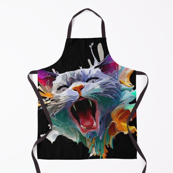 Item preview, Cat Face Colorful Illustration designed and sold by The Funscape Store.