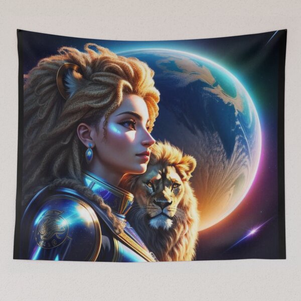 Item preview, The goddess with her ride designed and sold by ritusdesigns.