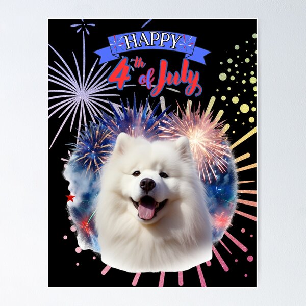 Item preview, Samoyed: Happy 4th of July  designed and sold by Vindbult.