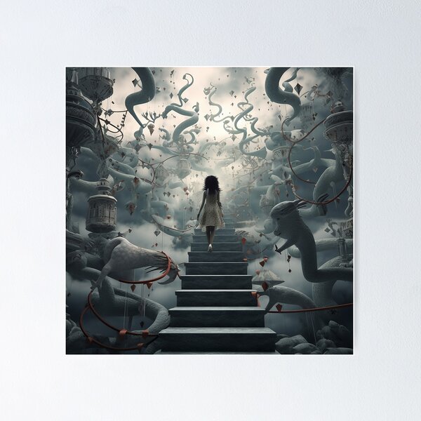Item preview, Woman on the Stairway designed and sold by ousia014.