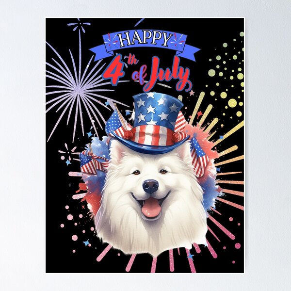 Item preview, Samoyed: Happy 4th of July designed and sold by Vindbult.