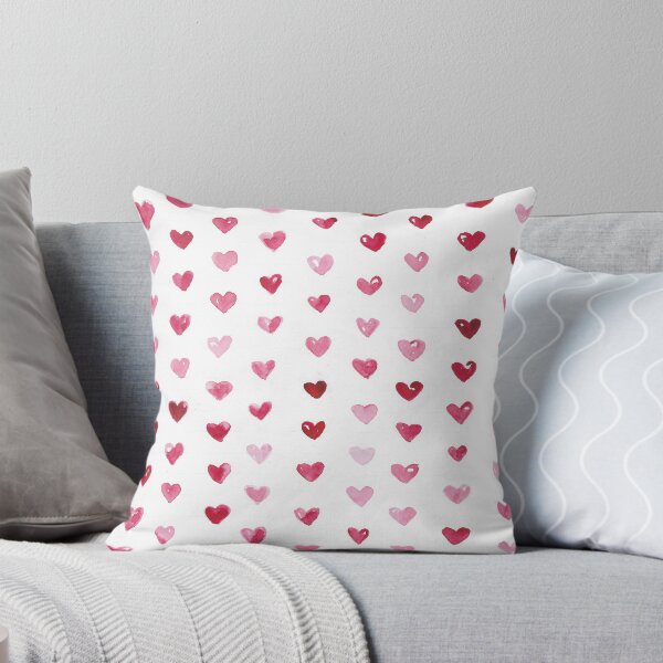 Item preview, Pink Love Heart Painted Print designed and sold by holly-sells-art.