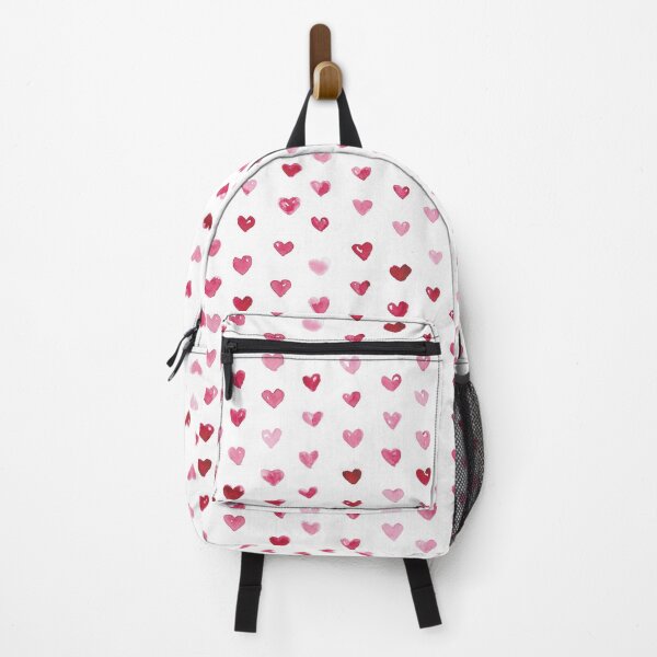 Item preview, Pink Love Heart Painted Print designed and sold by holly-sells-art.