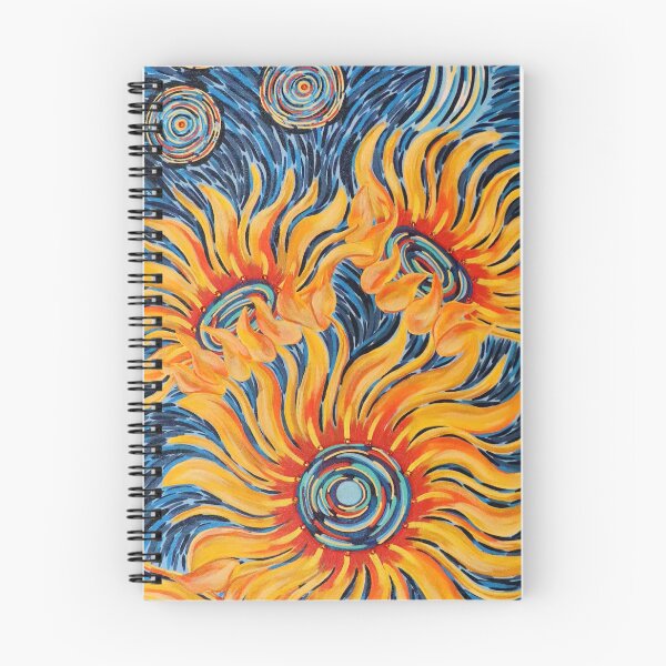 Item preview, Starry Night Sunflowers designed and sold by Megan JL Evans Art.