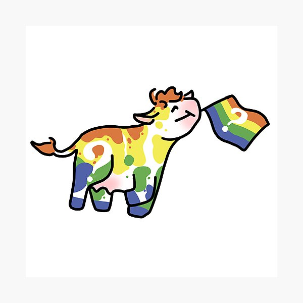 Item preview, Questioning Pride Cow designed and sold by HelLoveHelena.