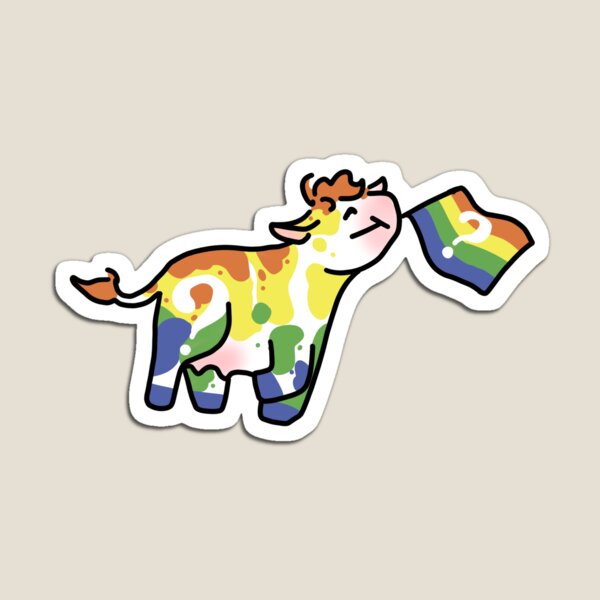 Item preview, Questioning Pride Cow designed and sold by HelLoveHelena.