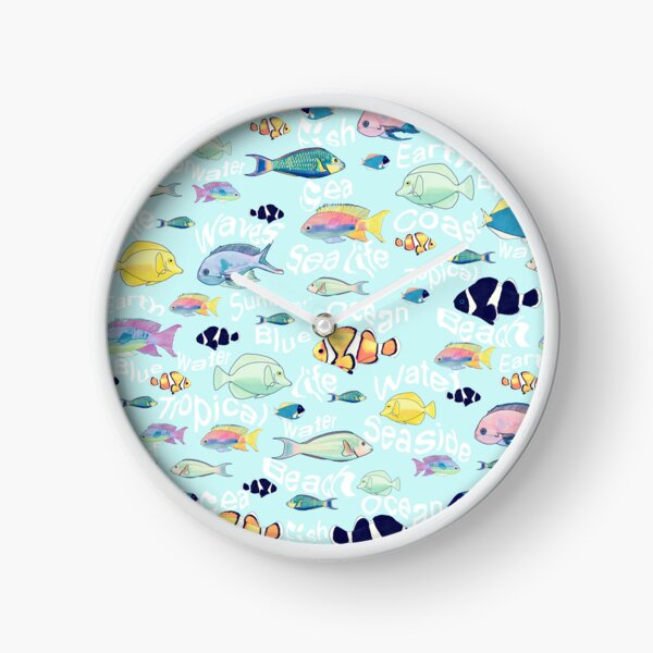Item preview, Tropical Colorful Fish Sea life and Words Design designed and sold by NdesignTrend.