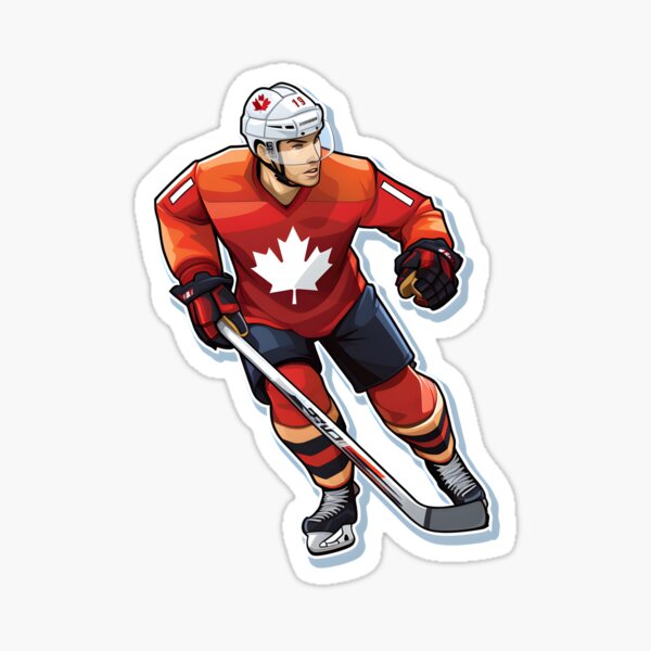 Canadian Hockey Player Sticker for Sale by SE7VENTH