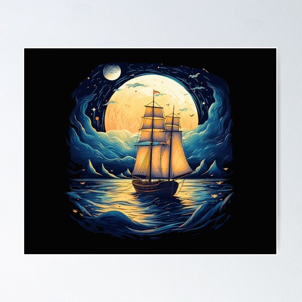 Item preview, navegar de noche designed and sold by MyOrb.