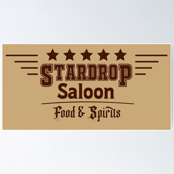 Item preview, Stardrop Saloon Stardew Valley  designed and sold by Toshizero V.