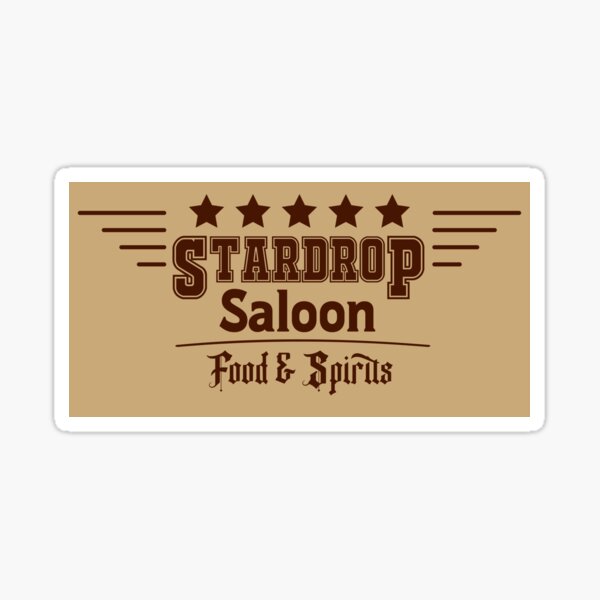 Item preview, Stardrop Saloon Stardew Valley  designed and sold by Toshizero V.