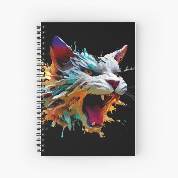 Item preview, Cat Face Colorful Illustration designed and sold by The Funscape Store.