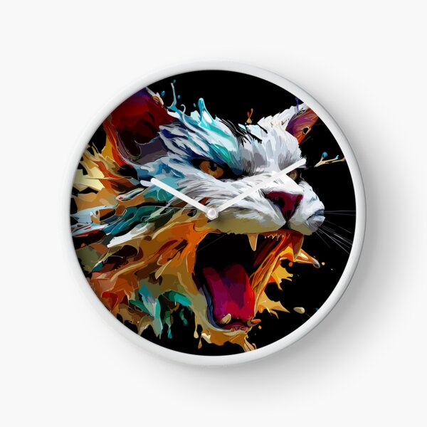 Item preview, Cat Face Colorful Illustration designed and sold by The Funscape Store.