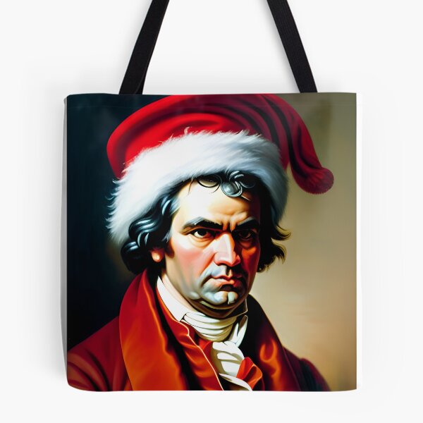 Aperçu de l'œuvre Père Noël Beethoven (Noël des célébrités) créée et vendue par Robert Steadman.