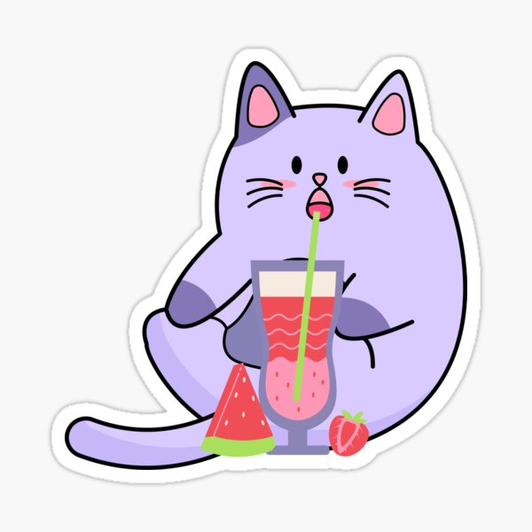 Item preview, love smoothie cat designed and sold by RawisByCris.