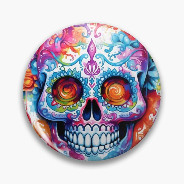Item preview, Abstract Water Color Painting of a Sugar Skull designed and sold by dandljason.