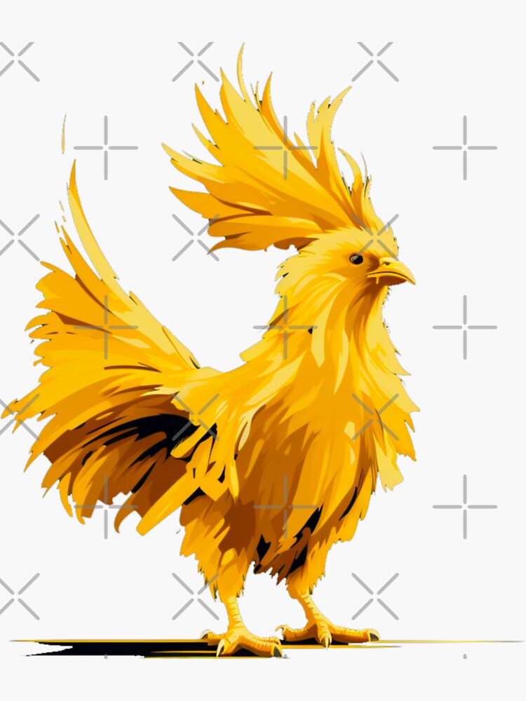 Chocobo Sticker For Sale By Hanxtyler Redbubble