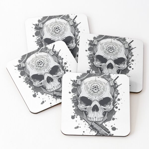 Item preview, skull with guns designed and sold by Ayesan Designs.