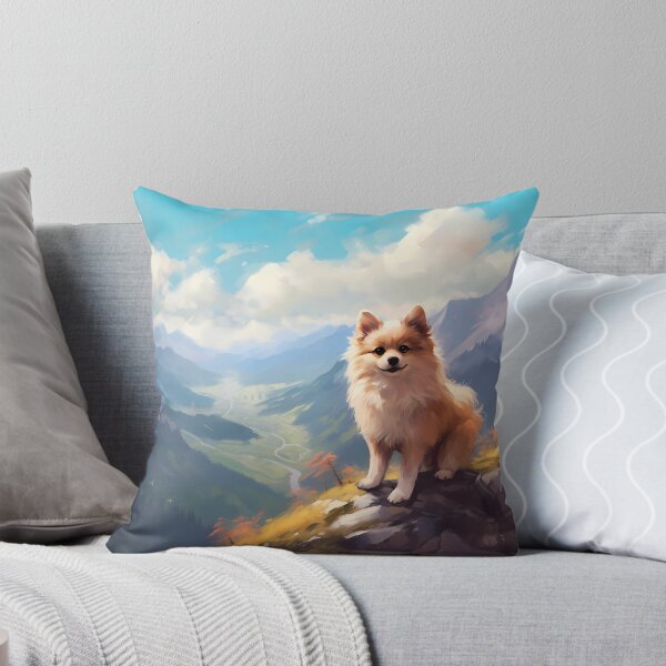 Item preview, Dogs and Mountains Pomeranian design smooth pink designed and sold by pinguinii.