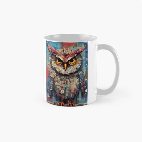Item preview, Colorful Art: Owl Timepiece designed and sold by GiveMeMood.