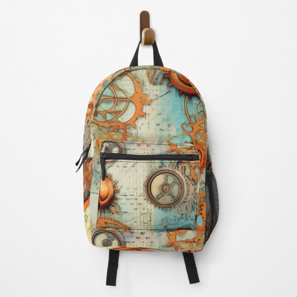 Item preview, Steampunk Gears and Clock with Light Map-Like Background designed and sold by TheMerch-er.