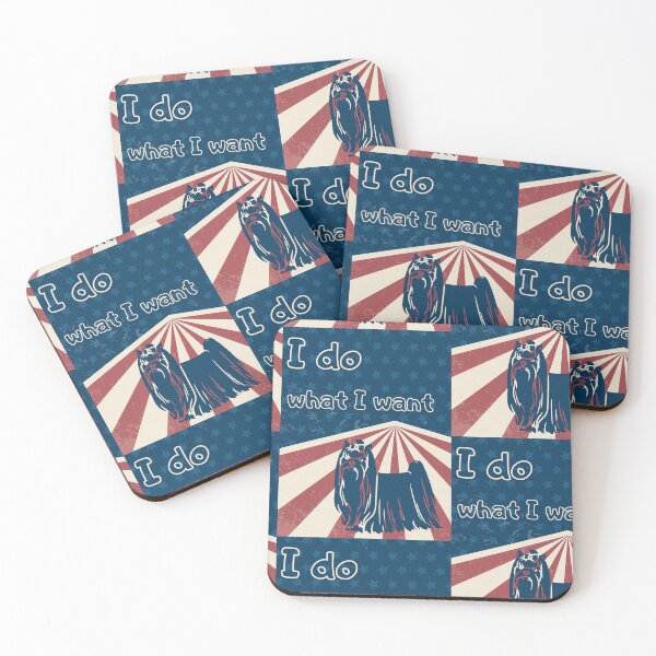 Item preview, Yorkshire Terrier I do what I want retro essential designed and sold by PupilLove.