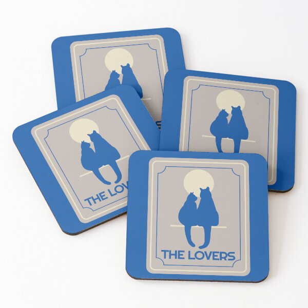 Item preview, TAROT CARD THE LOVERS CAT designed and sold by StudioNola.
