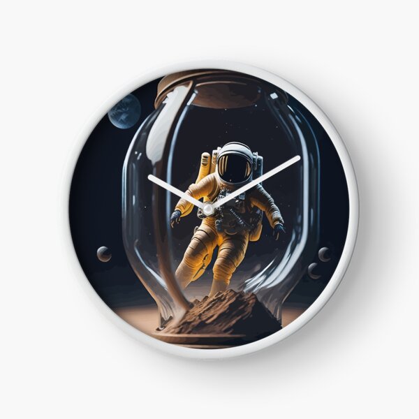 Item preview, Astronaut inside glass container in space designed and sold by HuskyTopia.