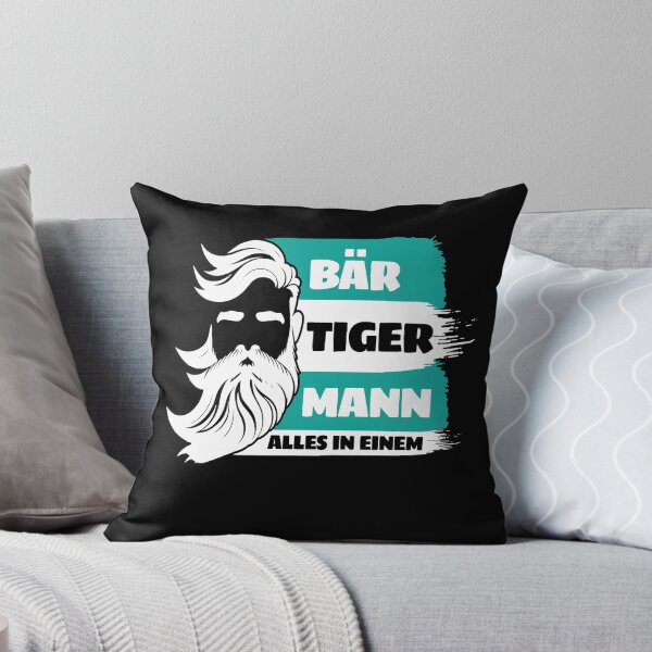 Artikelvorschau, Bär Tiger Mann Bartträger Vater Vatertag entworfen und verkauft von MooonTees.
