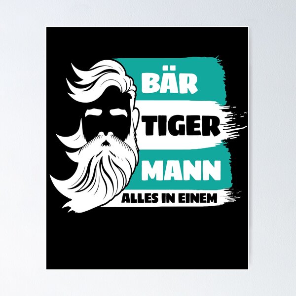 Item preview, Bear Tiger Man Bearded Father Father's designed and sold by MooonTees.