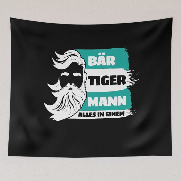 Item preview, Bear Tiger Man Bearded Father Father's designed and sold by MooonTees.